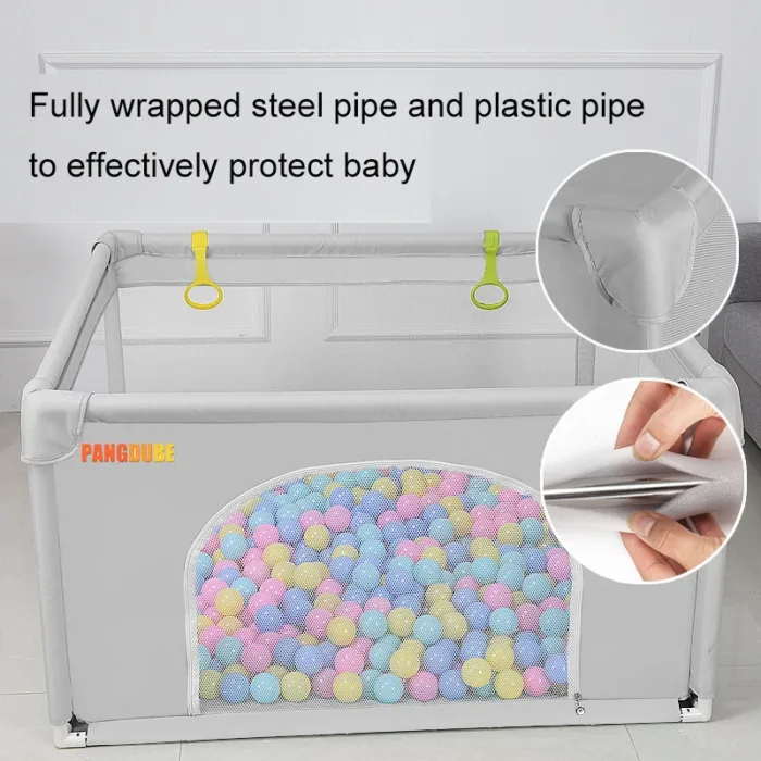 7 Optional Sizes Large Children's Playpen with Foam Protector Baby Safety Fence Kids Ball Pit Playpen for Babies Baby Playground - Image 4