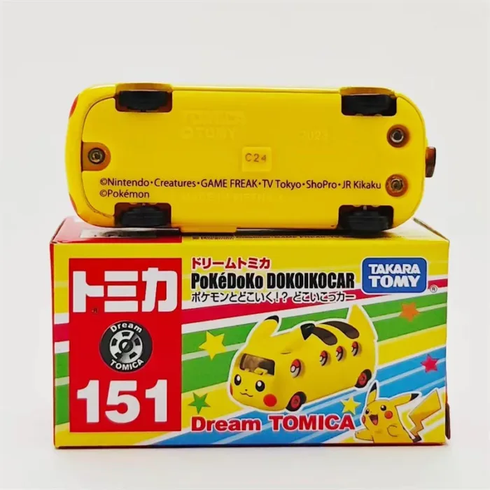 TAKARA TOMY Tomica No.151 Pokemon Pikachu Pokedoko Dokoikocar Bus Diecast Metal Car Model Toys Gifts for Children Boys Girls - Image 3